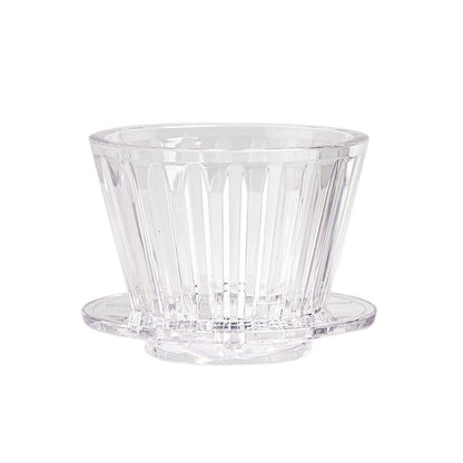 TIMEMORE Crystal Eye B75 flat bottom dripper, white, coffee brewing equipment