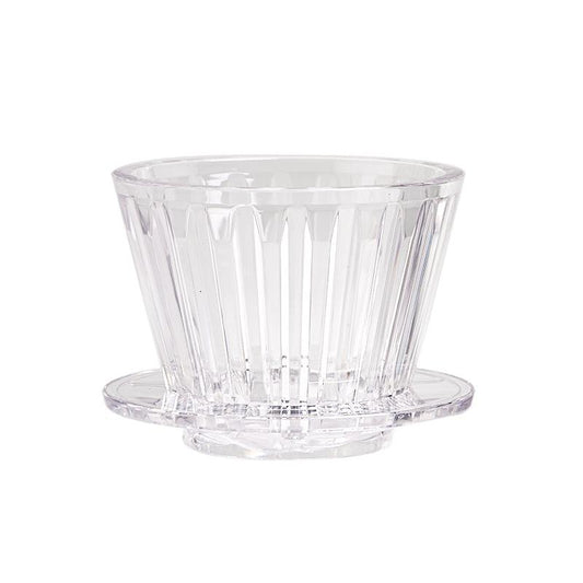 TIMEMORE Crystal Eye B75 flat bottom dripper, white, coffee brewing equipment